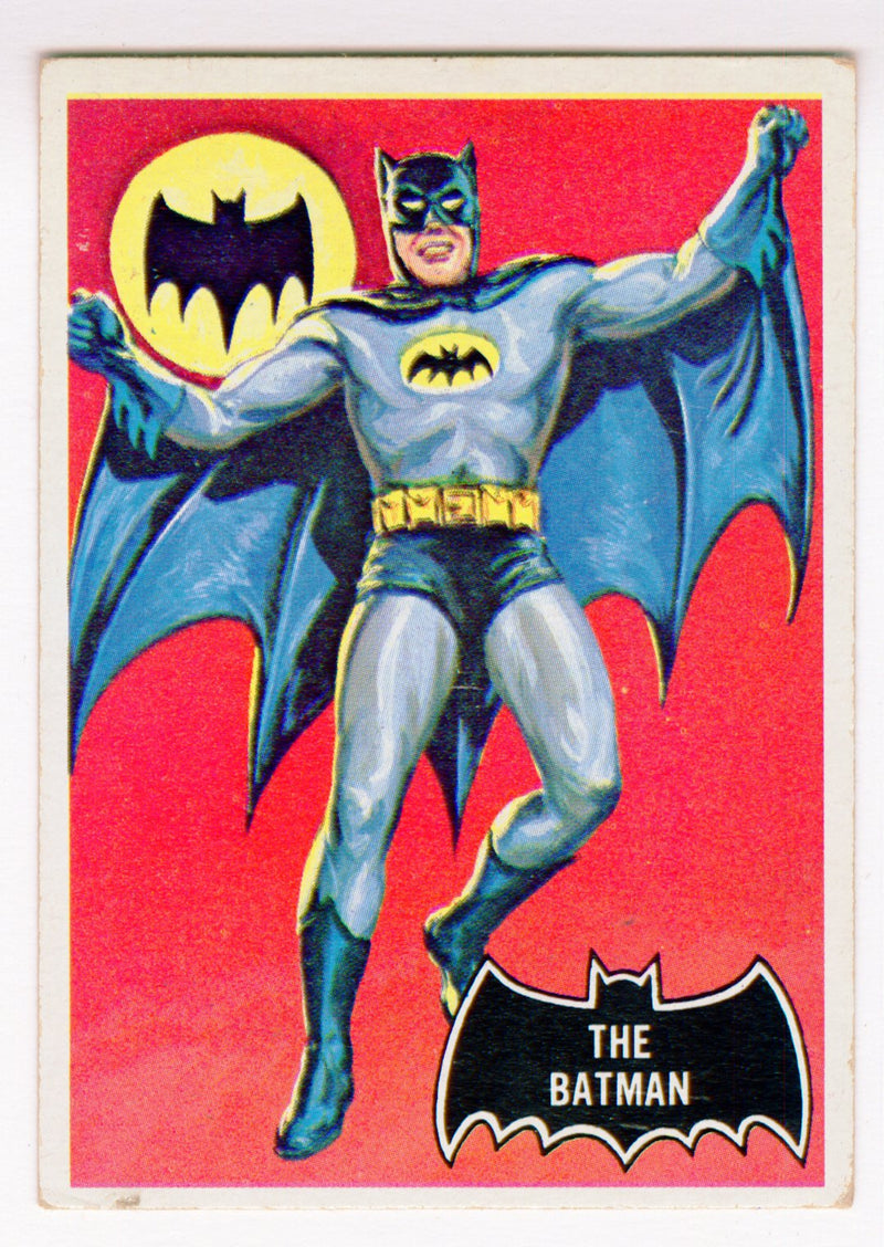 1966 Batman (Black Bat) Complete Vintage Trading Card Set 55/55 Cards Topps