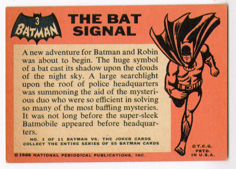 1966 Batman (Black Bat) Complete Vintage Trading Card Set 55/55 Cards Topps