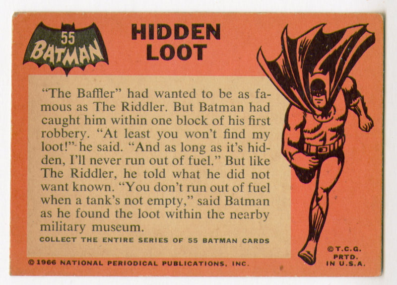 1966 Batman (Black Bat) Complete Vintage Trading Card Set 55/55 Cards Topps