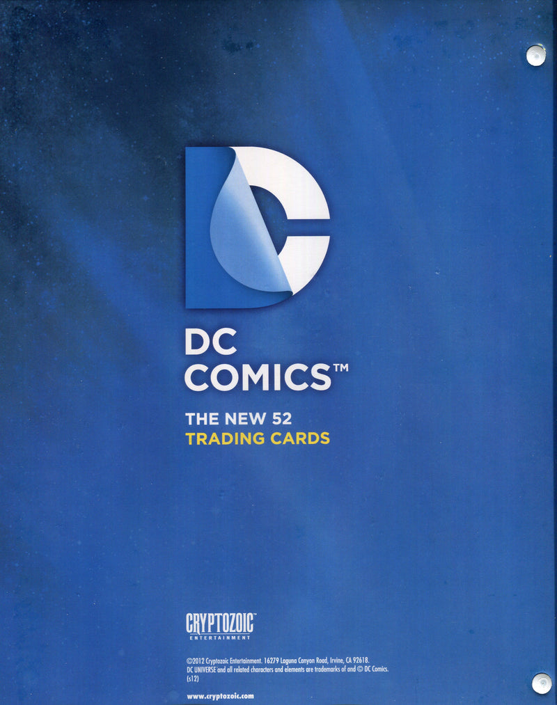 2012 DC Comics The New 52 (Empty) Trading Card Album Cryptozoic