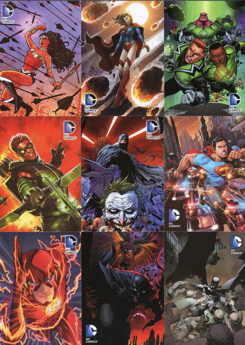 2012 DC Comics The New 52 Album Exclusive Trading Card Set B1-B9 Cryptozoic