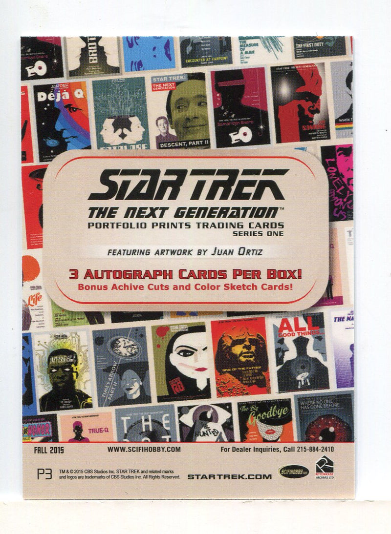 Star Trek The Next Generation TNG Portfolio Prints Card Album + Promo Card P3
