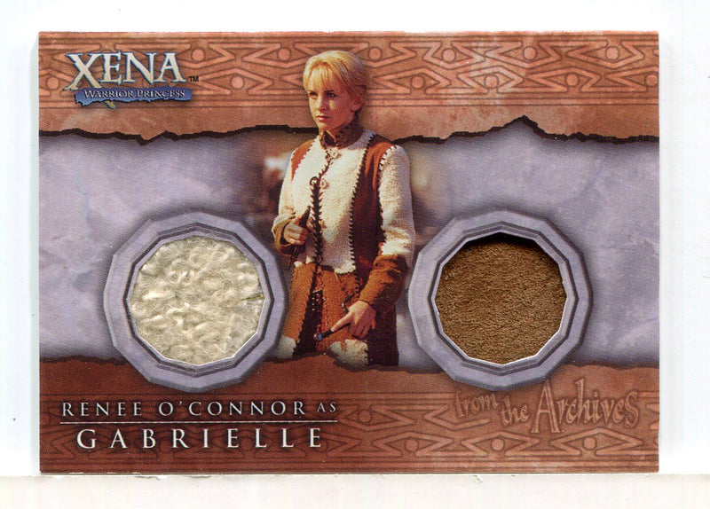 Xena Beauty and Brawn Renee O'Connor as Gabrielle Double Costume Card DC7