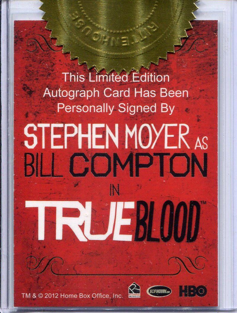 True Blood Season 6 Dealer Incentive Stephen Moyer Autograph Card