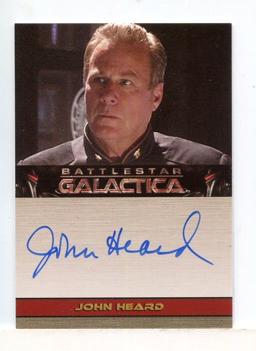 Battlestar Galactica Season Two John Heard Autograph Card - TvMovieCards.com