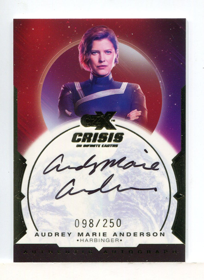 CZX Crisis Infinite Earths AMA-H Audrey Marie Anderson Harbinger Autograph Card