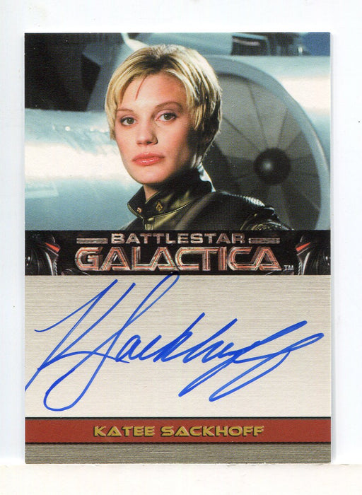 Battlestar Galactica Premiere Edition Katee Sackhoff Autograph Card - TvMovieCards.com