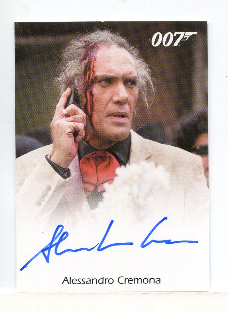 James Bond Archives Final Edition 2017 Alessandro Cremona Autograph Card