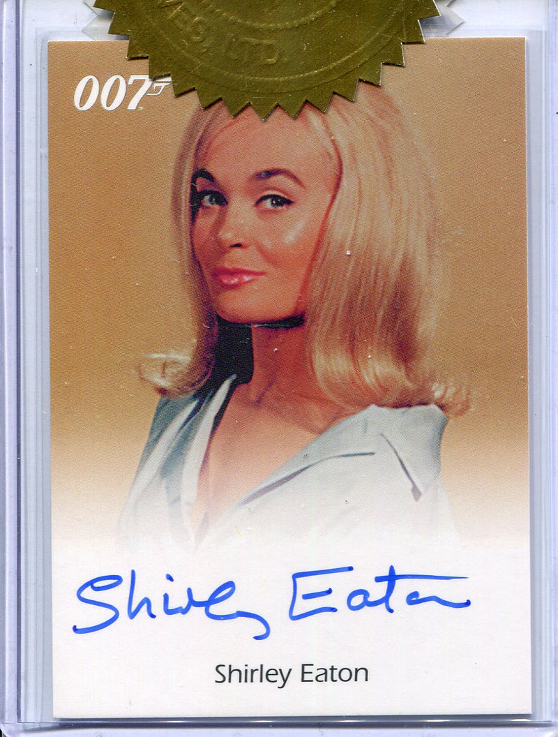 James Bond Quotable UK Exclusive Shirley Eaton Case Topper Autograph Card
