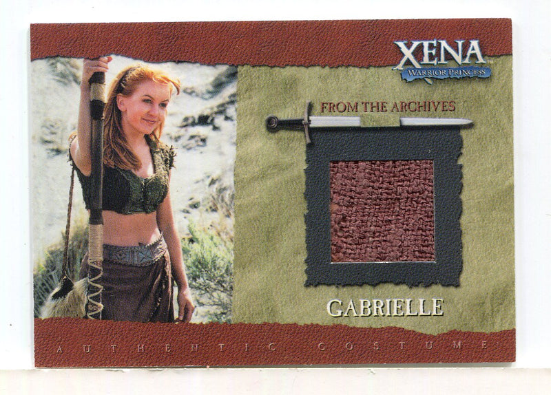 Xena Season Six Renee O'Connor as Gabrielle Case Topper Costume Card GC1