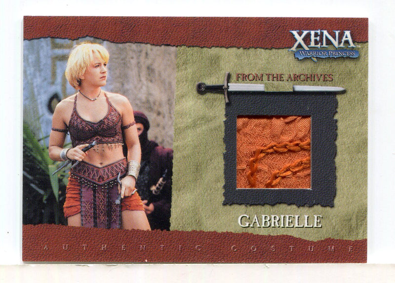 Xena Commemorative Renee O'Connor as Gabrielle Limited Costume Card GC3