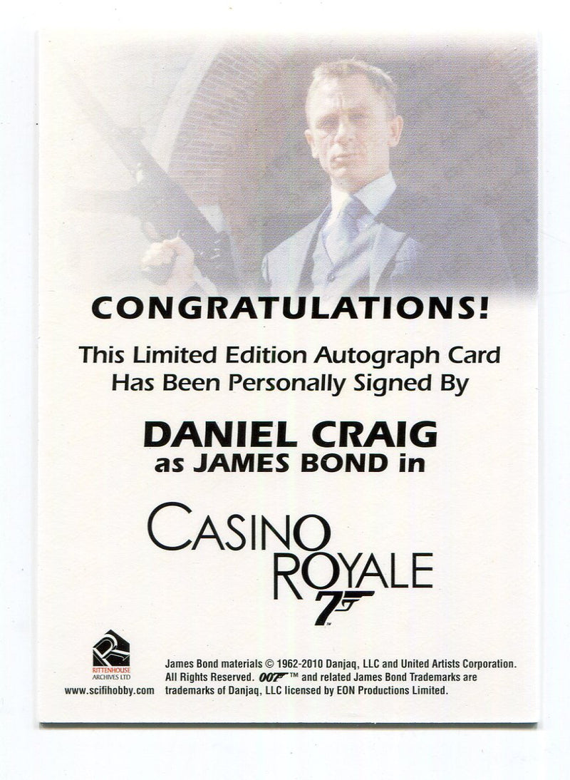 James Bond Heroes & Villains Daniel Craig Autograph Card