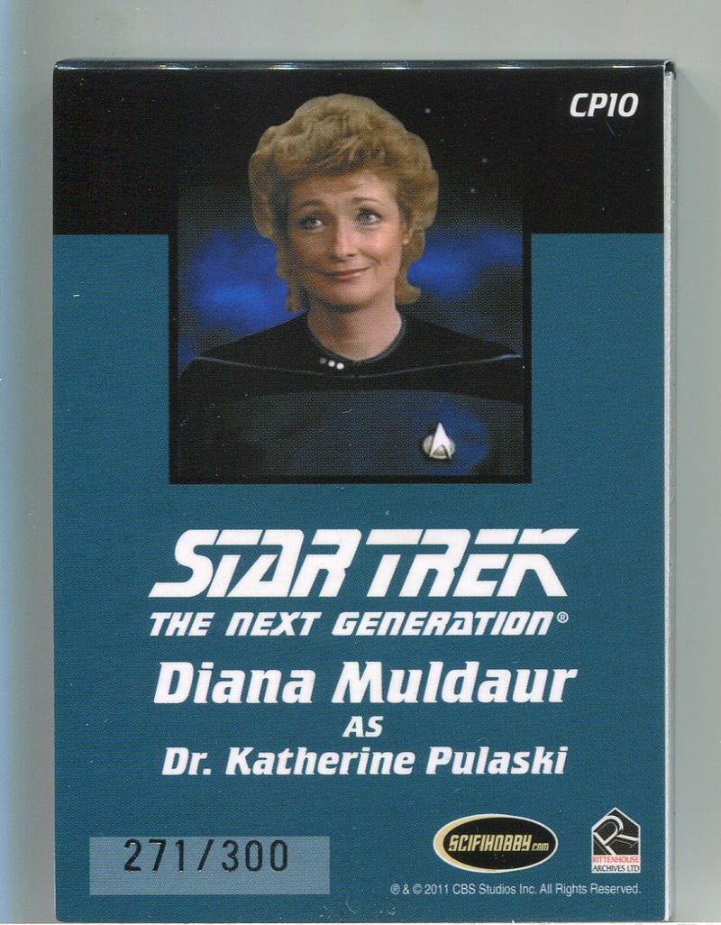 Star Trek TNG Complete Series 2 Communicator Pin Card CP10 Dr. Pulaski
