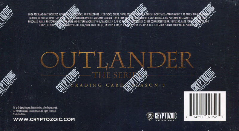 Outlander Season 5 Sealed Trading Card Box 24 Packs Autograph / Wardrobe - TvMovieCards.com