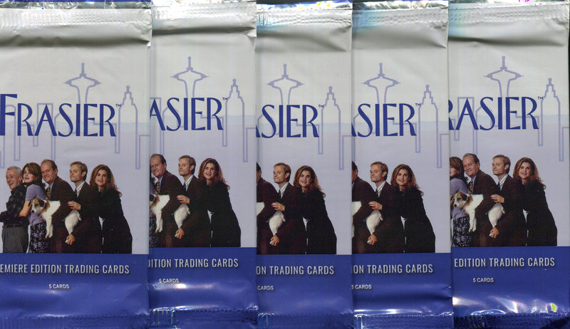 Frasier TV Show Premiere Edition Trading Card Pack Lot (5) Sealed Packs