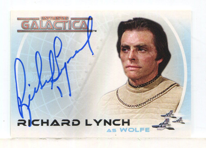 Battlestar Galactica Colonial Warriors Richard Lynch Autograph Card A24