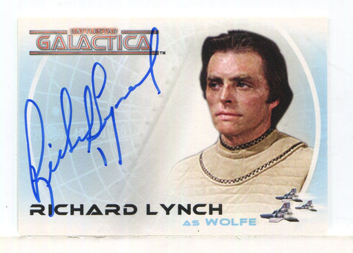 Battlestar Galactica Colonial Warriors Richard Lynch Autograph Card A24 - TvMovieCards.com