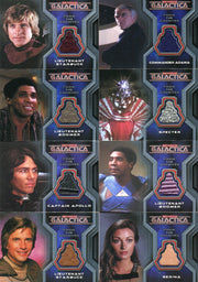 Battlestar Galactica Colonial Warriors Costume Card Set CC2 thru CC12 - TvMovieCards.com