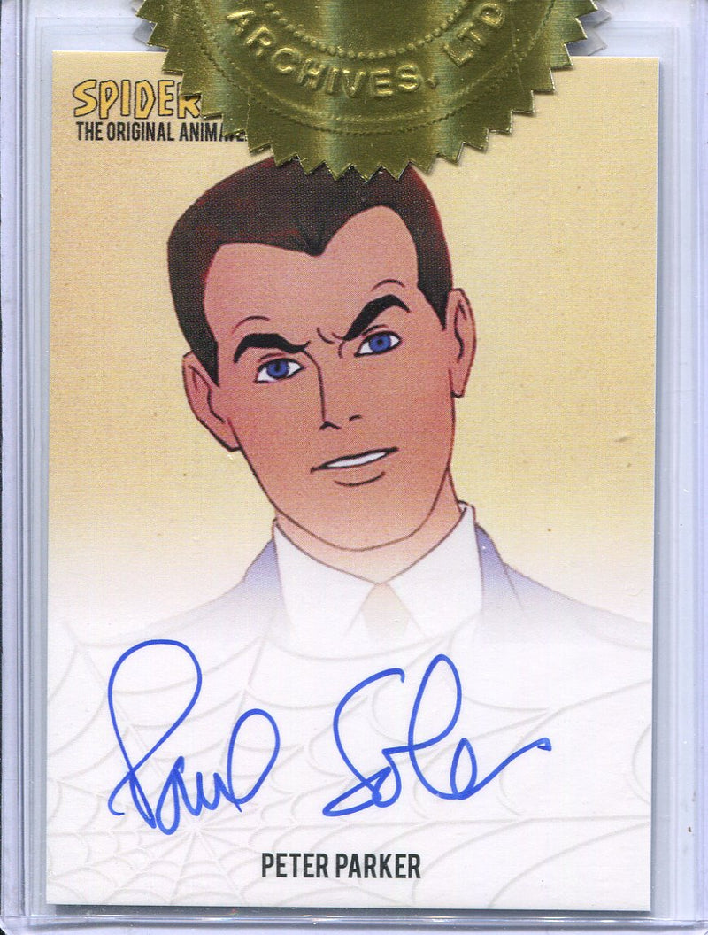 Spider-Man Animated Series Paul Soles Autograph Card & Lenticular Set - TvMovieCards.com