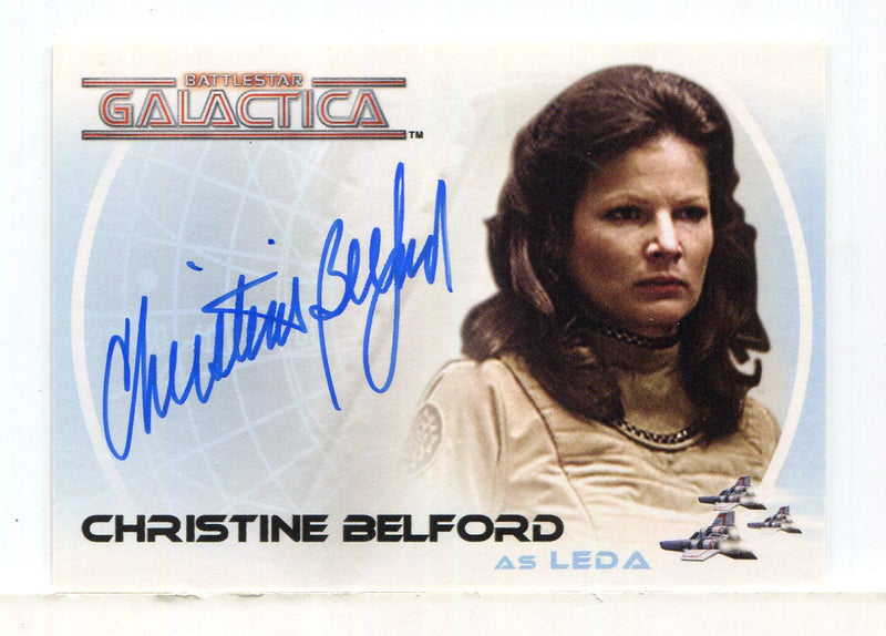 Battlestar Galactica Colonial Warriors Christine Belford Autograph Card A21