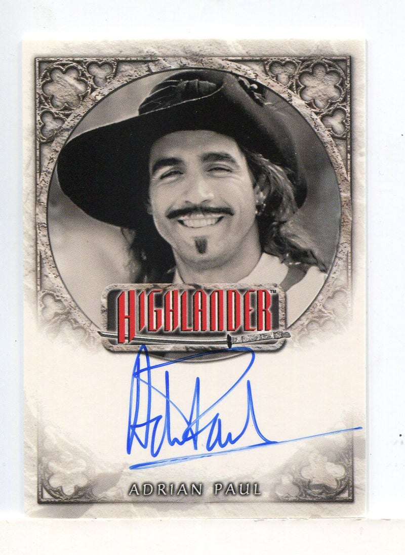 Highlander Adrian Paul as Duncan MacLeod Expansion Autograph Card IA2