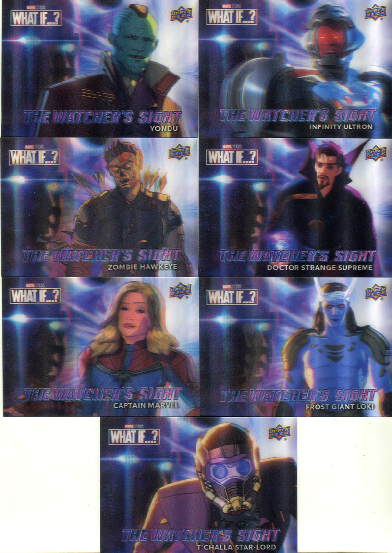 Marvel What If / Watcher's Sight Motion Chase Card Set WS1-WS15 Upper Deck 2023