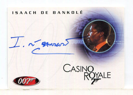James Bond in Motion 2008 Isaach De Bankole Steven Obanno Autograph Card A92 - TvMovieCards.com