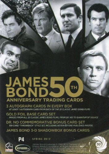 James Bond 50th Anniversary Promo Card P4   - TvMovieCards.com