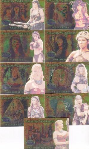 Xena Beauty and Brawn Amazon Warriors Chase Card Set AW1 -AW9   - TvMovieCards.com