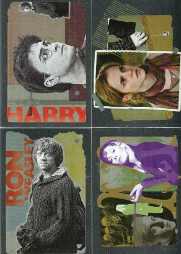 Harry Potter Deathly Hallows 2 Foil Box Topper Chase Card Set 4 Cards   - TvMovieCards.com