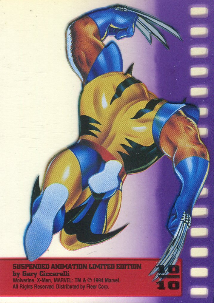 Marvel X-Men  Ultra Suspended Animation (10) Cell Chase Card Set 1995 Fleer   - TvMovieCards.com
