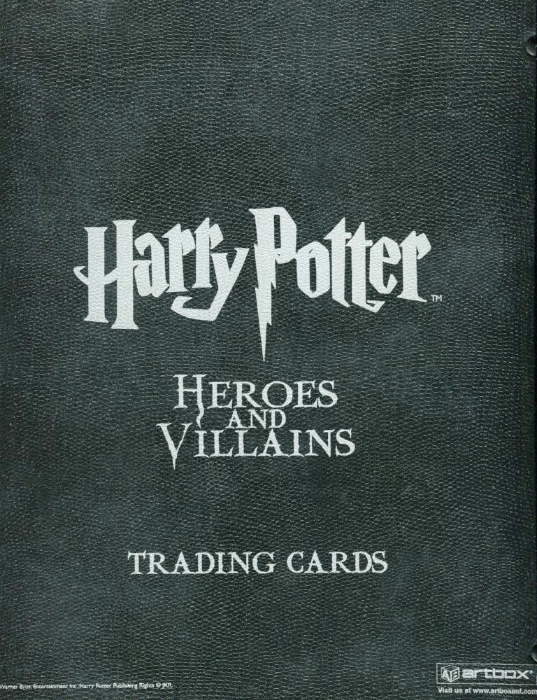 Harry Potter Heroes & Villains Collector Card Album Artbox 2010   - TvMovieCards.com