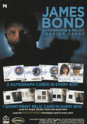 James Bond Autographs & Relics Promo Card P4   - TvMovieCards.com