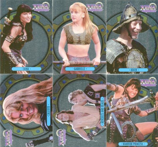 Xena Series One Foil Mirrorboard Chase Card Set 6 Cards X1 - X6 Topps 1998   - TvMovieCards.com