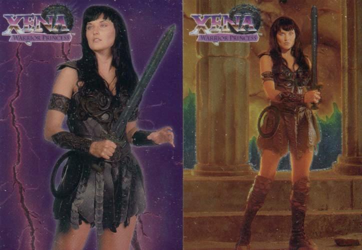 Xena Series One 1998 Topps Finest Chromium Chase Card Set C1 and C2   - TvMovieCards.com