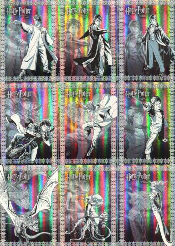 Harry Potter Goblet of Fire Prismatic Foil Chase Card Set 9 Cards R1 - R9 - TvMovieCards.com