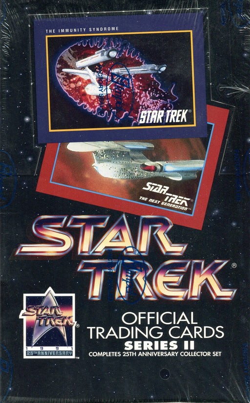Star Trek 25th Anniversary Series 2 Trading Card Box 36 Packs Impel 1991   - TvMovieCards.com
