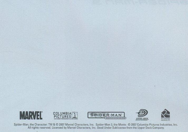 Spider-Man 3 Movie Expansion B Spider-Man Web Lenticular Card   - TvMovieCards.com