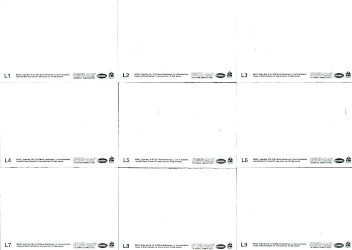 Spider-Man Original Animated Series Lenticular Card Set L1 thru L9   - TvMovieCards.com