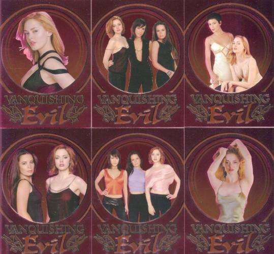 Charmed Connections Vanquishing Evil Foil Embossed Chase Card Set VE1 - VE6   - TvMovieCards.com