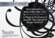 Charmed Forever Rose McGowan as Paige Pieceworks Costume Card PW12   - TvMovieCards.com