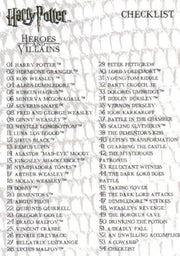 Harry Potter Heroes & Villains Base Card Set 54 Cards   - TvMovieCards.com