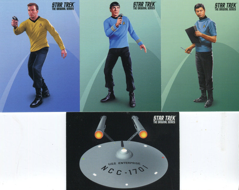 Star Trek TOS Portfolio Prints 4 CARD PROMO SET P1 P2 P3 P4 2014 Rittenhouse   - TvMovieCards.com
