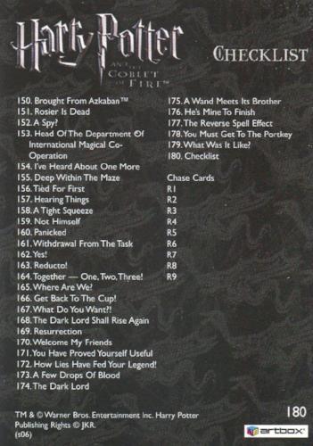 Harry Potter and the Goblet of Fire Update Base Card Set 90 Cards   - TvMovieCards.com