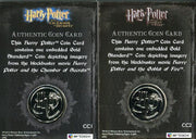 Harry Potter Memorable Moments CC1 and CC2 Silver Prop Card HP Set   - TvMovieCards.com