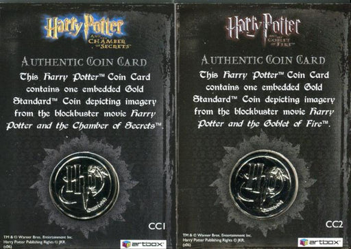 Harry Potter Memorable Moments CC1 and CC2 Silver Prop Card HP Set   - TvMovieCards.com