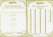Harry Potter Memorable Moments 1 Base Trading Card Set 72 Cards   - TvMovieCards.com