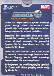 Fantastic Four Card Set Movie Playing Deck 55 Cards 52 Poker Cards Plus Jokers   - TvMovieCards.com