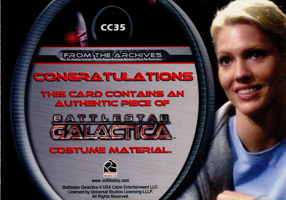 Battlestar Galactica Season Three Number Six Costume Card CC35   - TvMovieCards.com