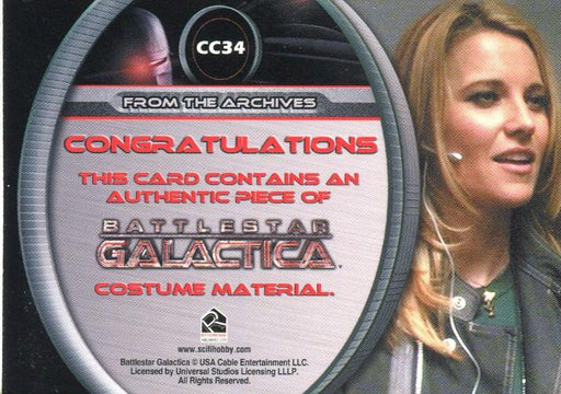 Battlestar Galactica Season Three D'Anna Biers Costume Card CC34 Lucy Lawless   - TvMovieCards.com